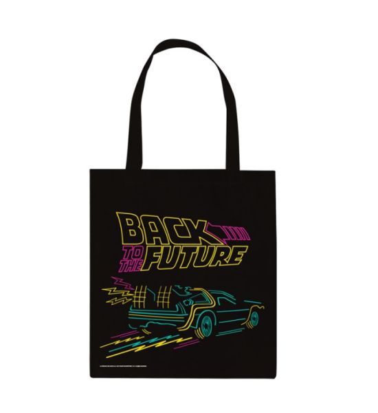 Back To The Future: Neon Cotton Tote Bag