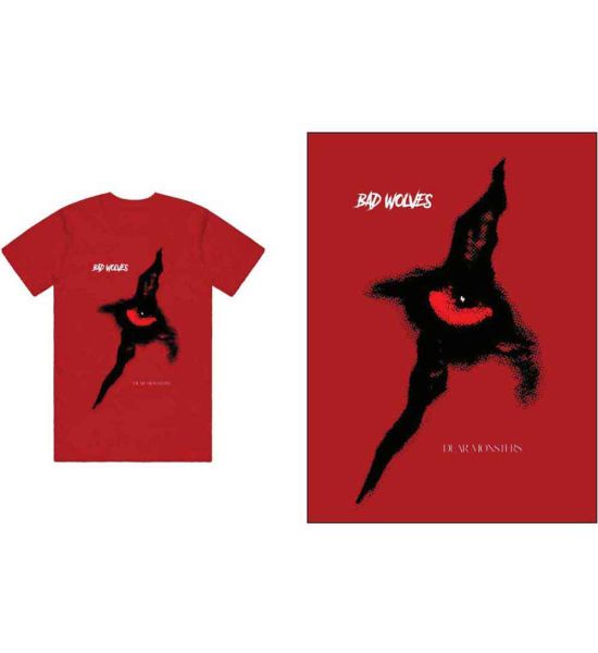 Bad Wolves: Dear Monsters Eye - Red T-Shirt