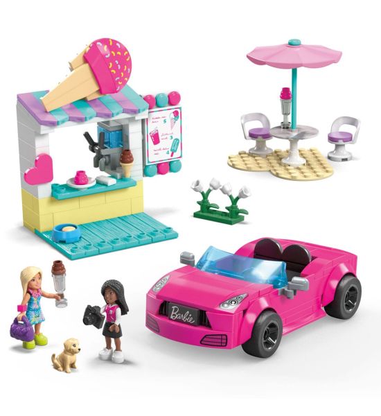 Barbie: Convertible & Ice Cream Stand MEGA Construction Set