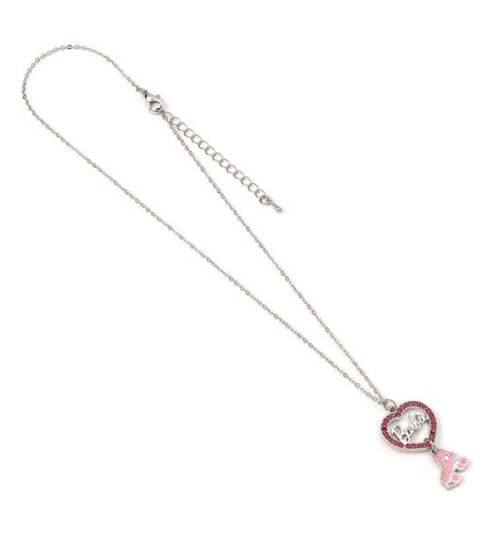 Barbie: Crystal Heart and Roller Skate Pendant & Necklace