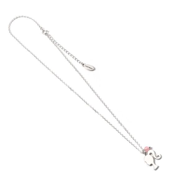 Barbie: Silhouette & Quartz Bead Pendant & Necklace (Sterling Silver)