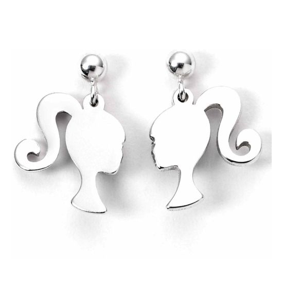 Barbie: Silhouette Stud Earrings (Sterling Silver)