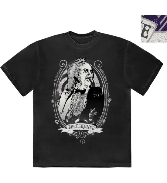 Beetlejuice: Beetle Frame - Black T-Shirt