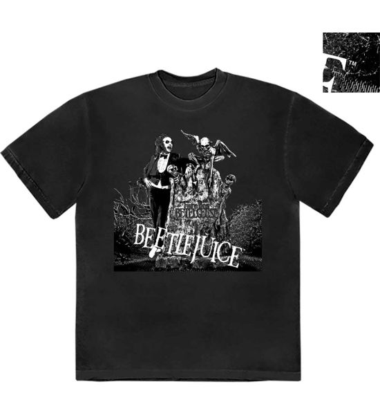 Beetlejuice: Grave Scene - Black T-Shirt