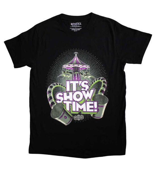 Beetlejuice: It's Showtime Carousel - Black T-Shirt