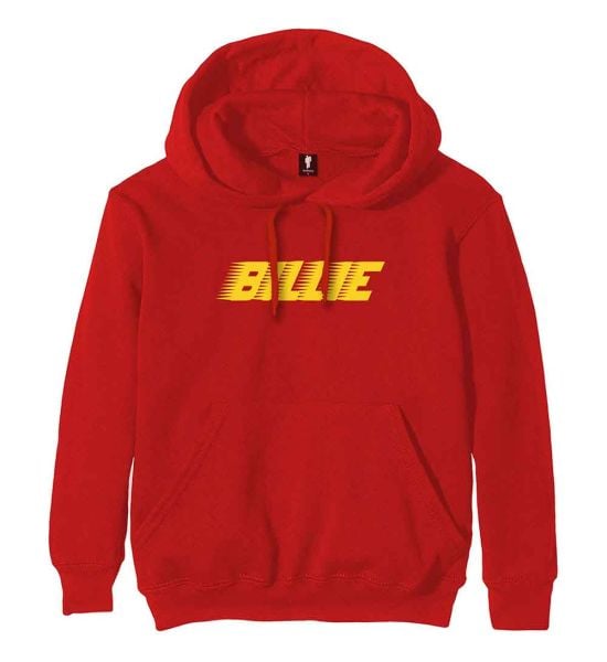 Billie Eilish: Racer Logo - Red Pullover Hoodie