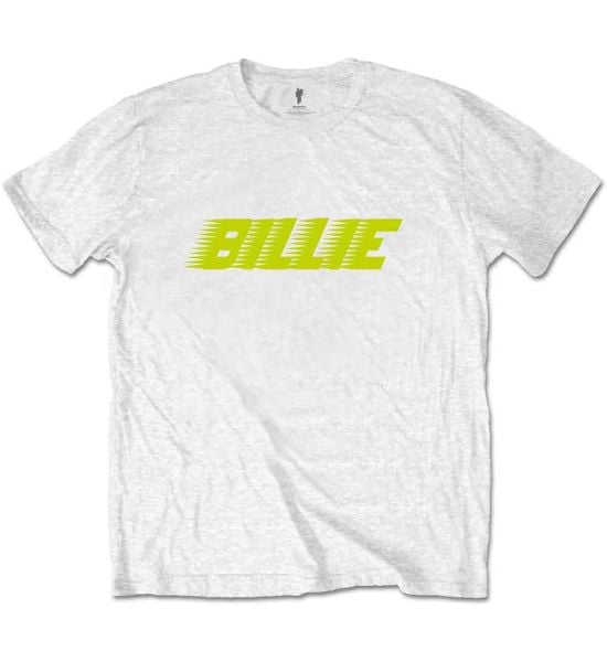 Billie Eilish: Racer Logo - White T-Shirt