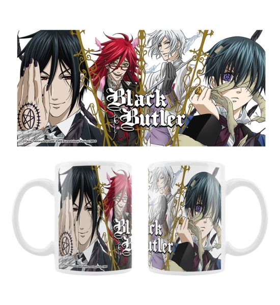 Black Butler: Sebastian, Grell, Ash, Ciel Ceramic Mug Preorder