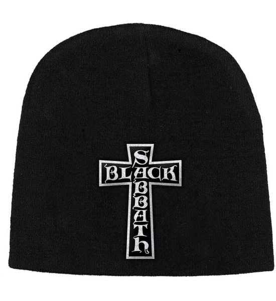 Black Sabbath: Cross Logo - Black Beanie Hat