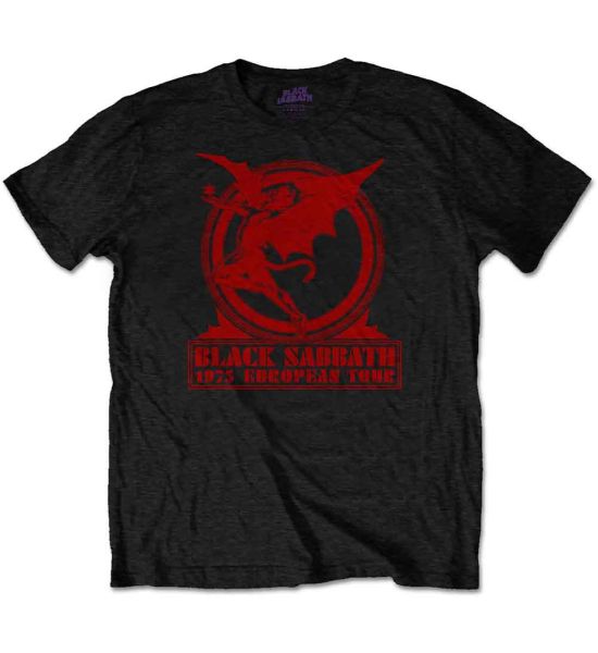 Black Sabbath: Europe '75 - Black T-Shirt