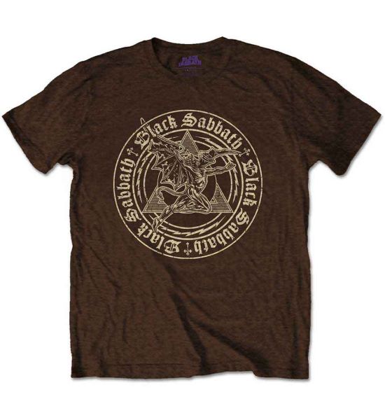 Black Sabbath: Henry Pyramid Emblem - Chocolate Brown T-Shirt