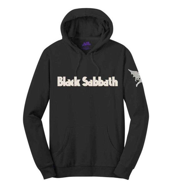 Black Sabbath: Logo & Daemon (Applique) - Black Pullover Hoodie