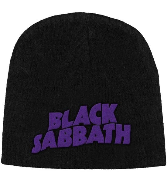 Black Sabbath: Purple Logo - Black Beanie Hat