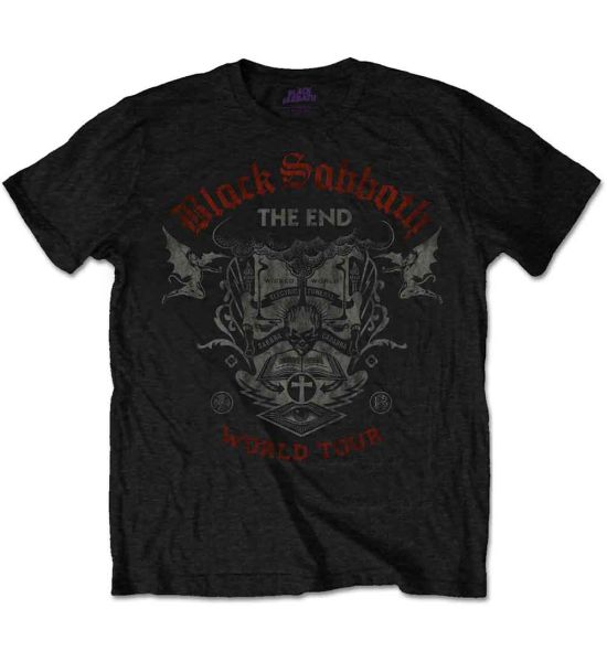 Black Sabbath: The End Reading Skull - Black T-Shirt