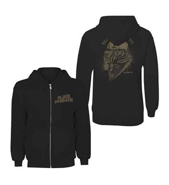 Black Sabbath: Tour 1978 (Back Print) - Ladies Black Zip-up Hoodie