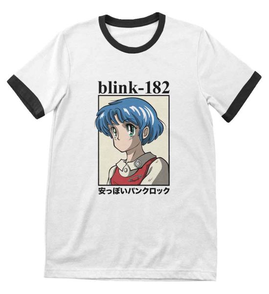 Blink-182: Anime - Black & White T-Shirt