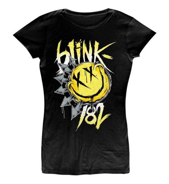 Blink-182: Big Smile - Ladies Black T-Shirt