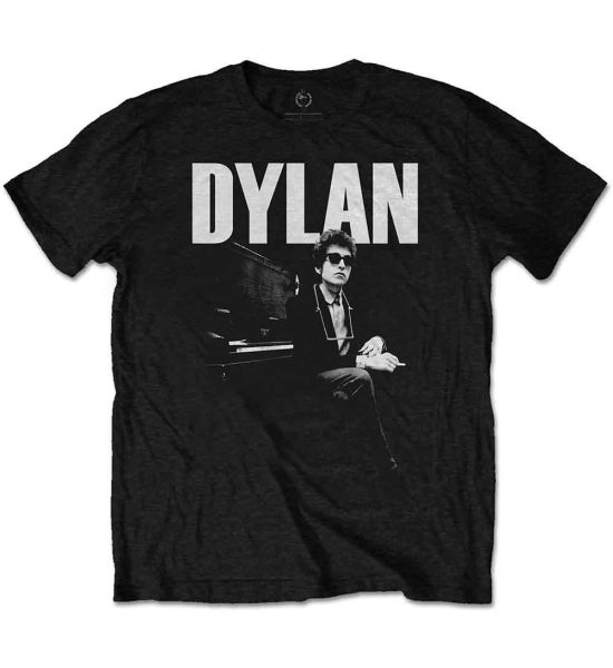 Bob Dylan: At Piano - Black T-Shirt