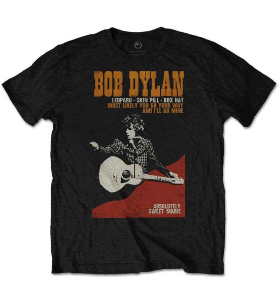 Bob Dylan: Sweet Marie - Black T-Shirt