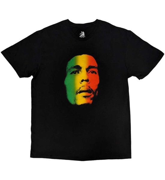 Bob Marley: Face - Black T-Shirt