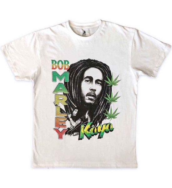 Bob Marley: Kaya Illustration - White T-Shirt