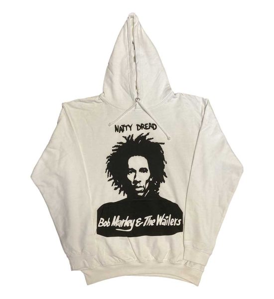 Bob Marley: Natty Dread - White Pullover Hoodie