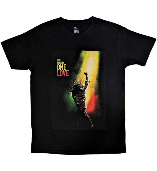 Bob Marley: One Love Movie Poster - Black T-Shirt