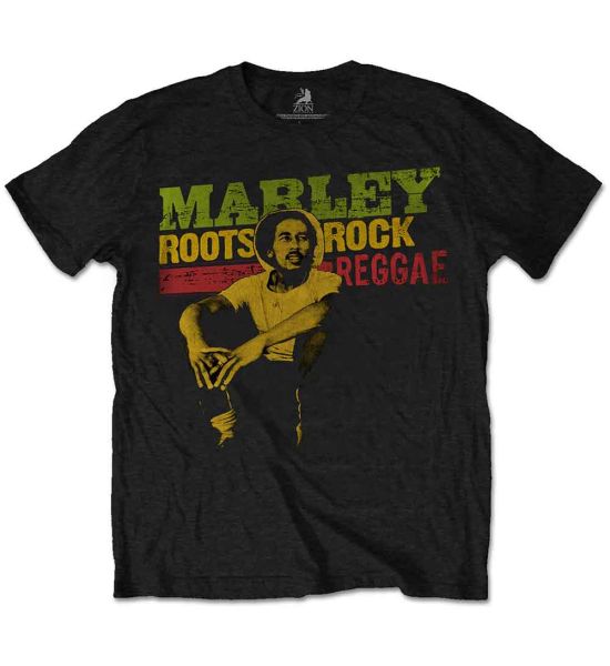 Bob Marley: Roots, Rock, Reggae - Black T-Shirt