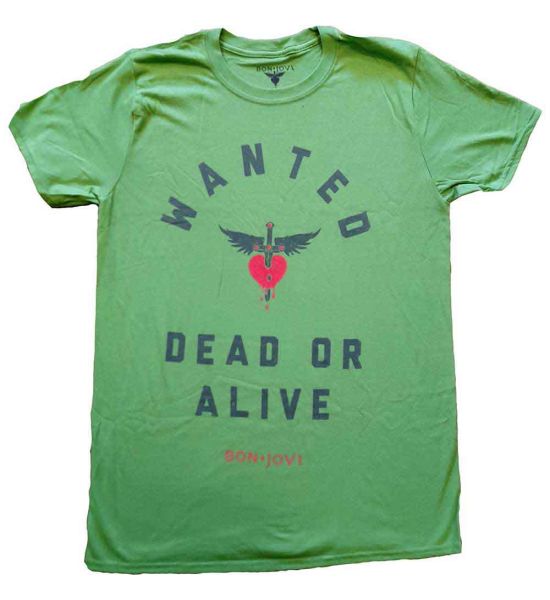 Bon Jovi: Wanted - Green T-Shirt