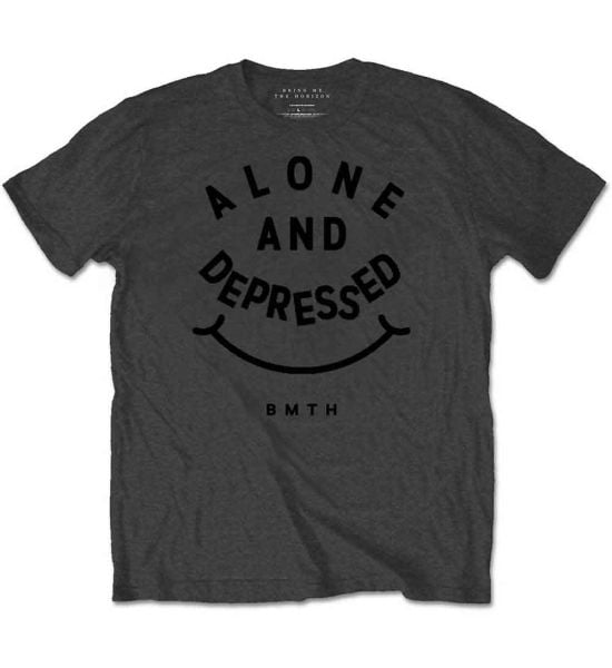 Bring Me The Horizon: Alone & Depressed - Charcoal Grey T-Shirt