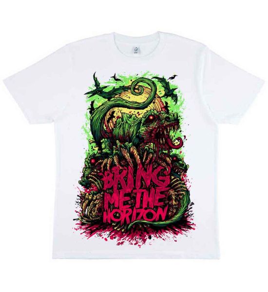 Bring Me The Horizon: Dinosaur - White T-Shirt