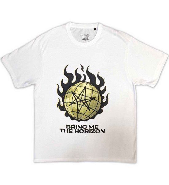 Bring Me The Horizon: Globe Yellow - Yellow T-Shirt