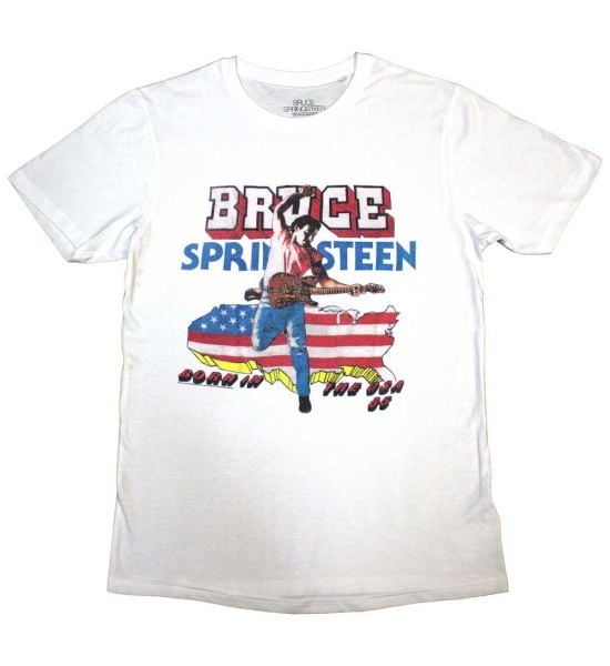 Bruce Springsteen: Born In The USA '85 - White T-Shirt