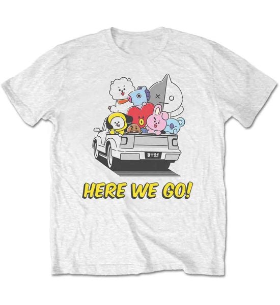 BT21: Here We Go - White T-Shirt