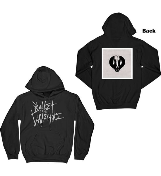 Bullet For My Valentine: Large Logo & Album (Back Print) - Black Pullover Hoodie