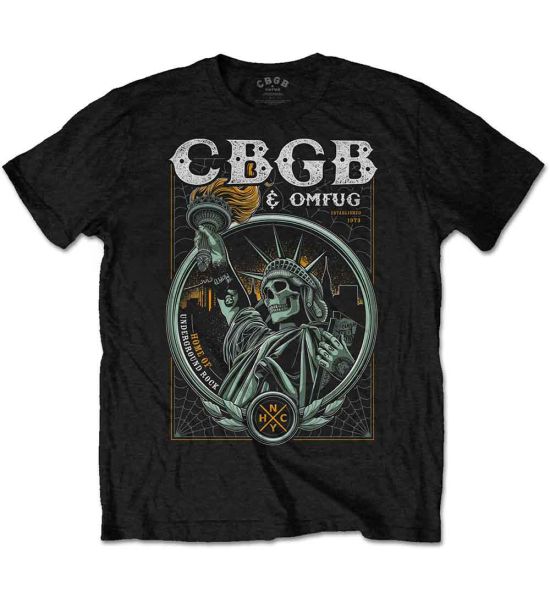 CBGB: Liberty - Black T-Shirt