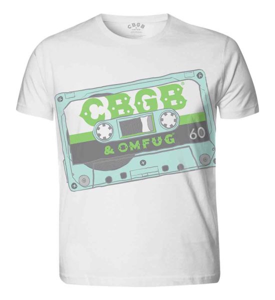 CBGB: Tape (Sublimation Print) - White T-Shirt