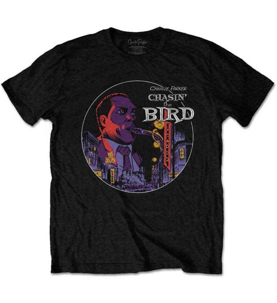 Charlie Parker: Chasin' The Bird Hollywood - Black T-Shirt