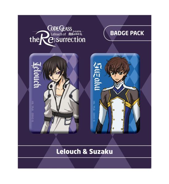 Code Geass: Lelouch of the Re;surrection Pin Badges 2-Pack (Lelouch & Suzaku)