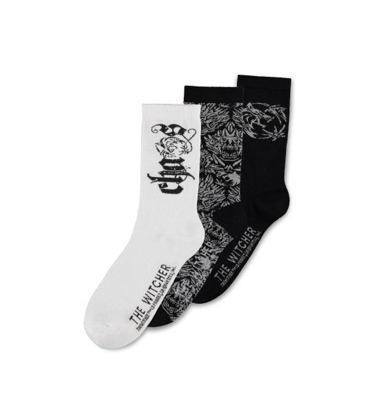 The Witcher: Chaos Magic Crew Socks - 3 pack (UK6-UK8)