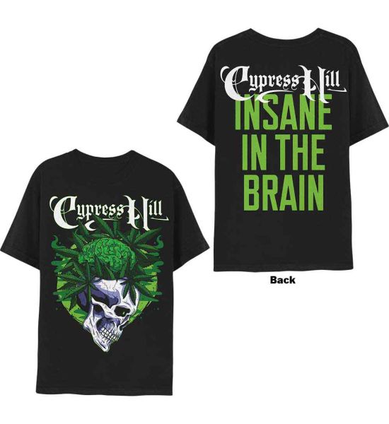 Cypress Hill: Insane In The Brain (Back Print) - Black T-Shirt