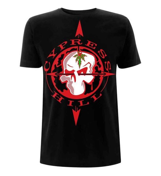 Cypress Hill: Skull Compass - Black T-Shirt