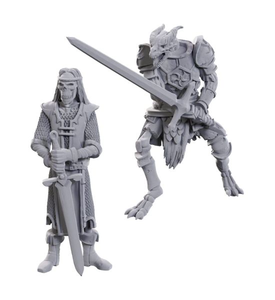 D&D Nolzur's Marvelous Miniatures: Skeleton Knights 2-Pack Unpainted Miniatures (50th Anniversary) Preorder