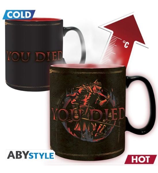 Dark Souls: You Died Heat Change Mug