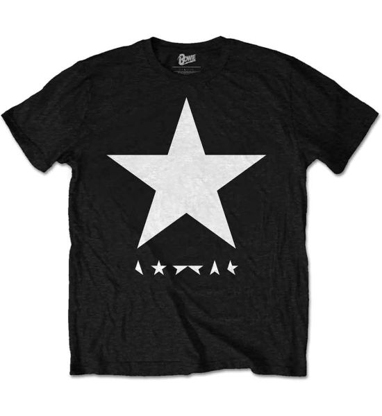 David Bowie: Blackstar (White Star on Black) - Black T-Shirt