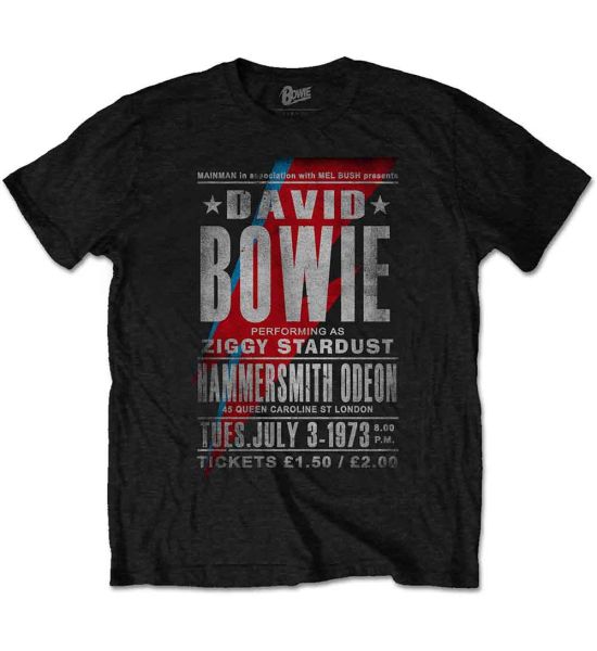 David Bowie: Hammersmith Odeon - Black T-Shirt