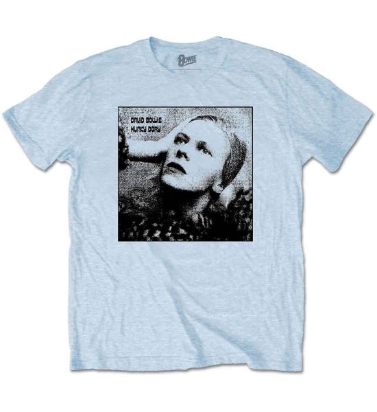 David Bowie: Hunky Dory Mono - Light Blue T-Shirt