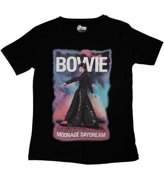 David Bowie: Moonage 11 Fade - Ladies Black T-Shirt