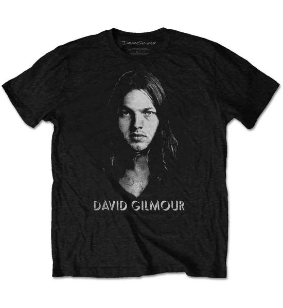 David Gilmour: Half-tone Face - Black T-Shirt