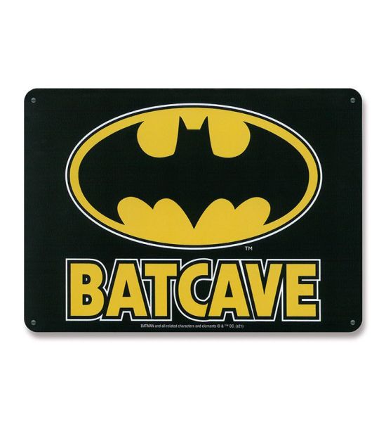 DC Comics: Batcave Tin Sign (15 x 21cm)